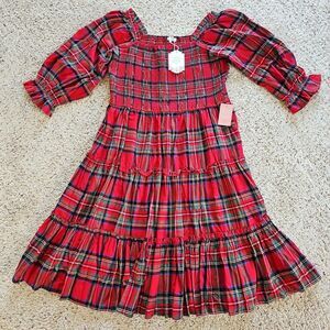 IVY CITY CO Madeline Dress in Holiday Plaid Size 3X NEW NWT Christmas Red Tartan